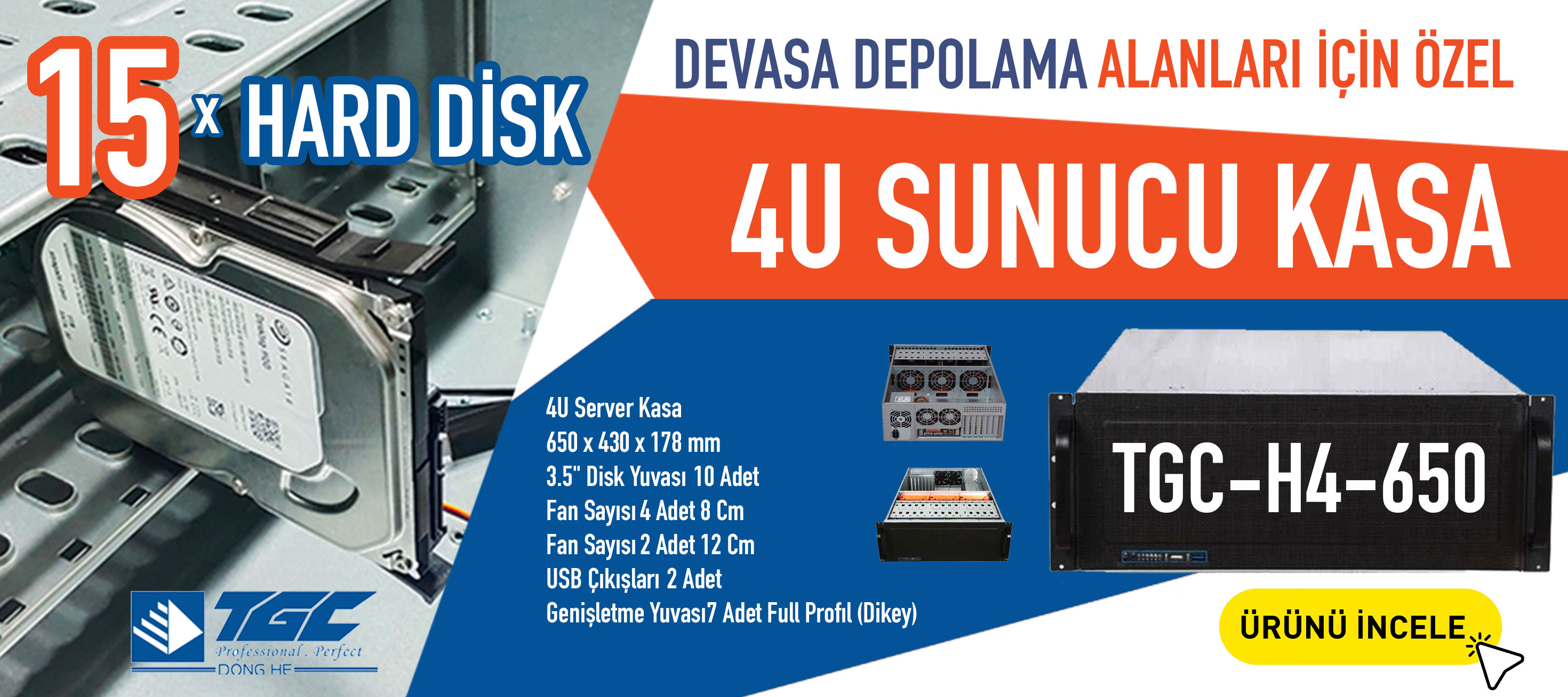 TGC H4-650 Sunucu Kasası