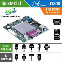 ELSKY EM6800-2LAN-2COM J1800 Dual Core 2.41GHz