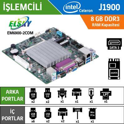 ELSKY EM6900-2COM- J1900 Quad Celeron 2.0