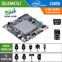 ELSKY M218F-2COM J1800 Dual Core 2.41GHz DC 12V