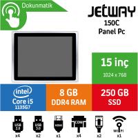 Jetway 15'' 150C-i5-1135G7 8GB 250SSD PANEL PC