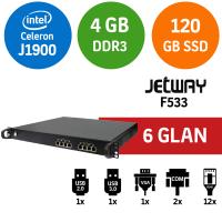 JETWAY F533-J1900 1U 12GLAN SURVELANCE FIREWALL