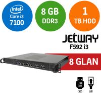 JETWAY F592 i3 1U 8GLAN FIREWALL APPLIANCE