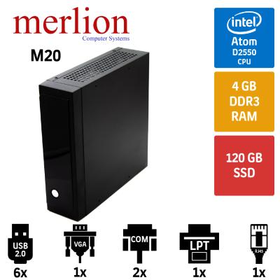 Merlion M20 Atom D2550 4GB Ram 120GB SSD Mini Pc