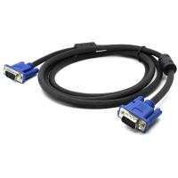 Standart VGA Kablo 1.3m 2 x Ferrit Filteli Siyah